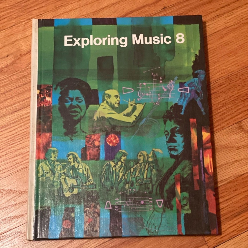1971 Exploring Music 8 Book Vintage Textbook